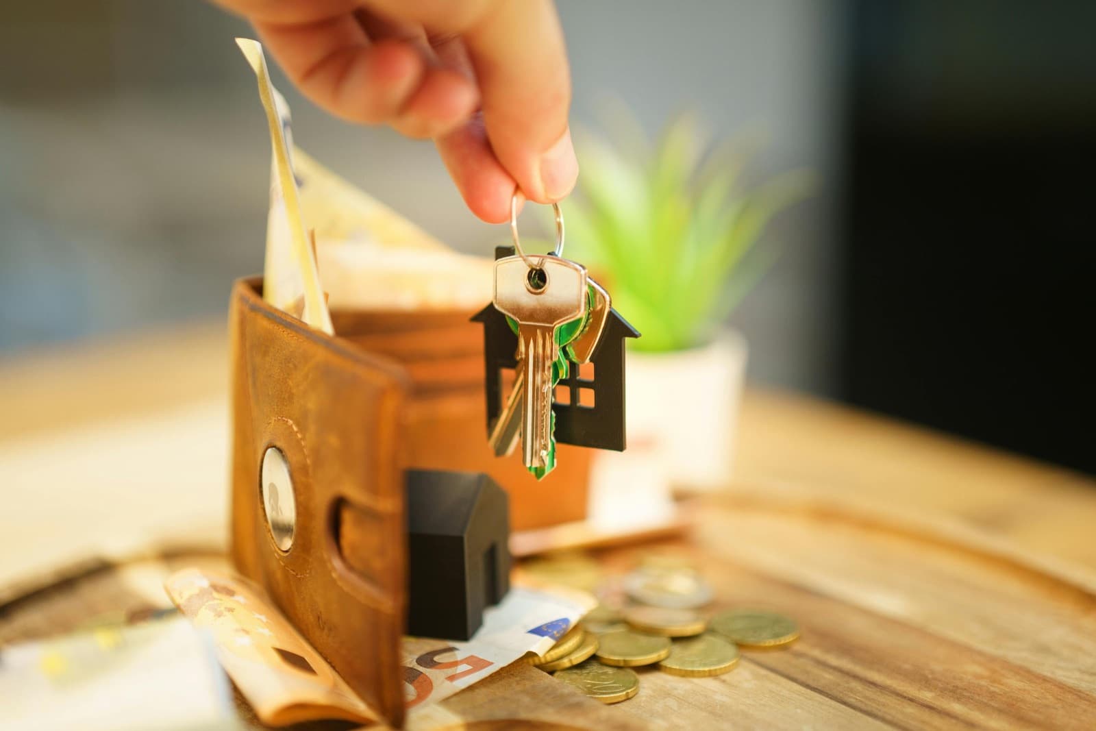 House keys + wallet — Real Estate package